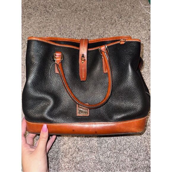 Dooney & Burke Leather Perry Satchel - Picture 1 of 13